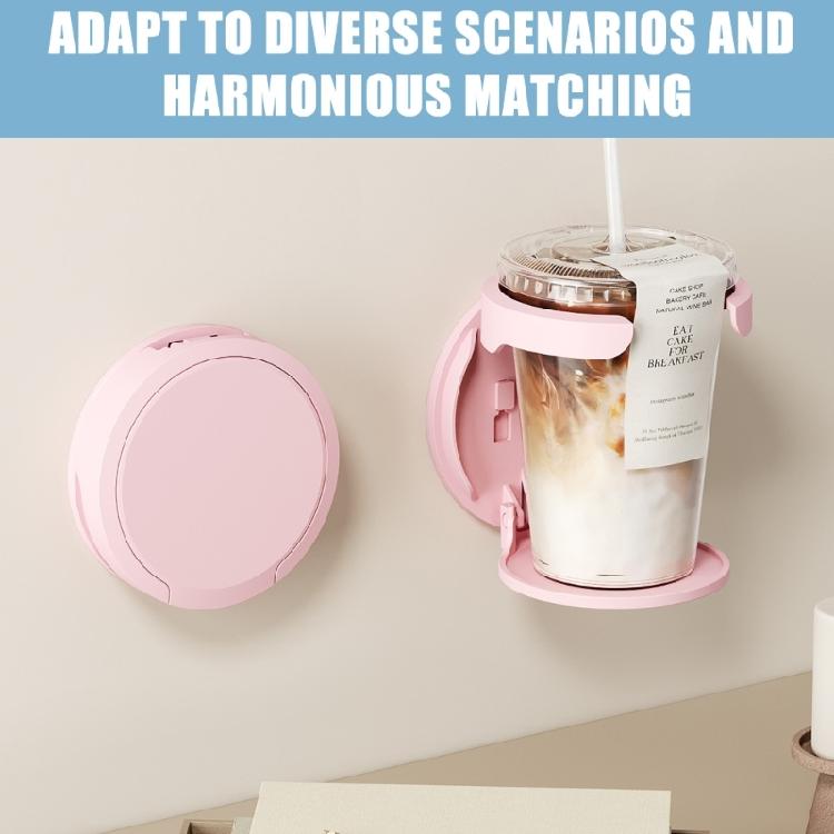 Space Saving Wall Mount Mug Rack For Small Kitchens And Offices Foldable Beverage Holder Bottle Storage Rack