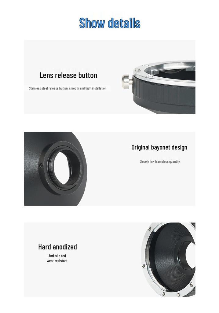 EOS-C Adapter Ring: Connect Canon EOS EF/EF-S Lenses To C-mount Cinema Cameras.