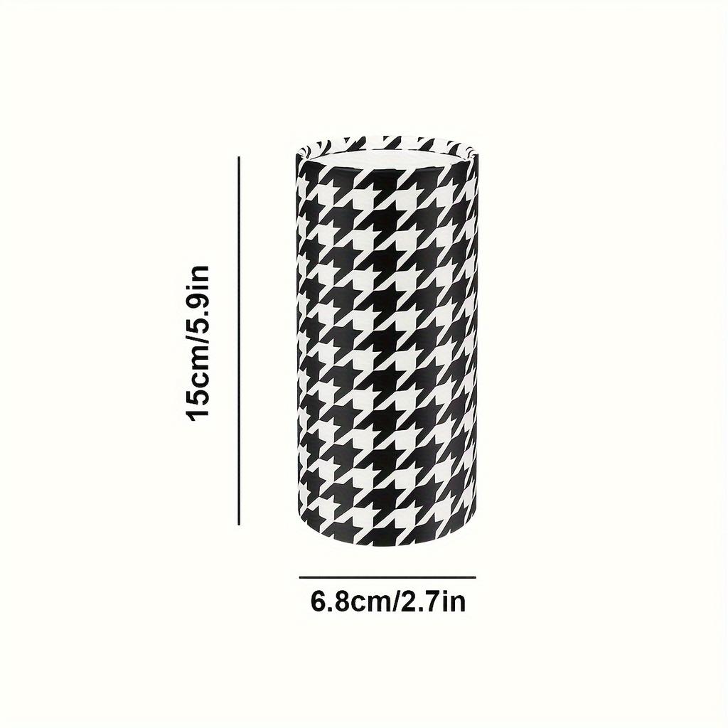 1pc Add A Touch of Style To Your Car with This Cute Black and White Car Tissue Box!