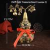 Brass Eight Treasures Gourd Ornament for Wealth, Prosperity, Health, and Peace 