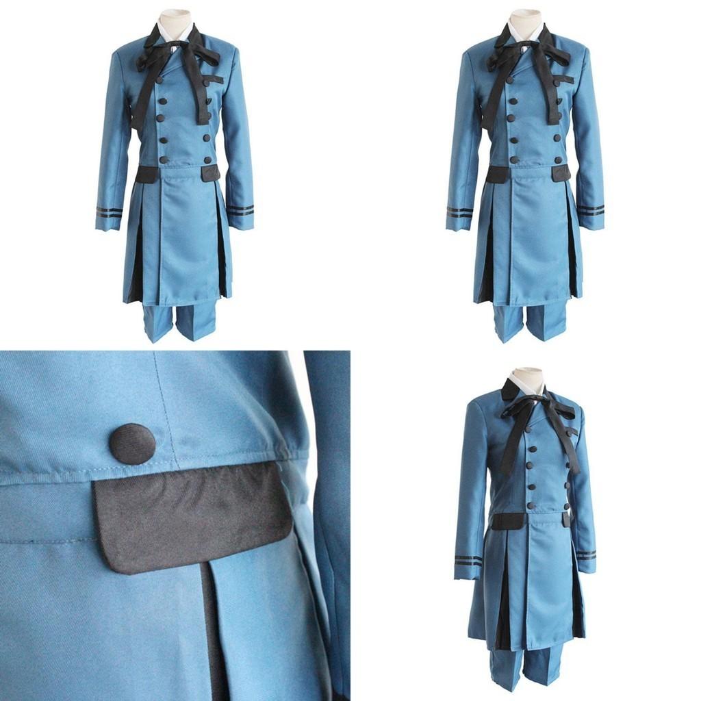 Elegant Black Butler Ciel Phantomhive Cosplay Costume Full Set For Unisex Halloween Events
