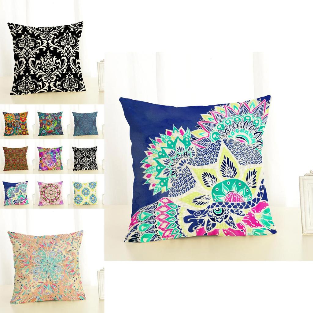Versatile Cotton Linen Geometry Painting Pillow Case New Case 45*45 For Home Decor