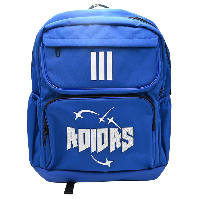 Adidas 25L Solid Color Large Capacity Brand Logo Fabric Backpack Unisex Backpack Blue KC0280 Blue