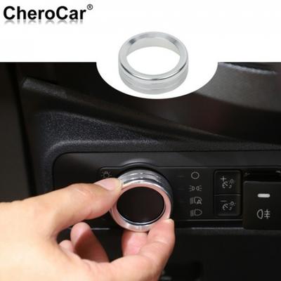 Auto Scheinwerferschalter Knopf Drehknopf Zierblende Für Ford Bronco & Sports/F150 + Silber