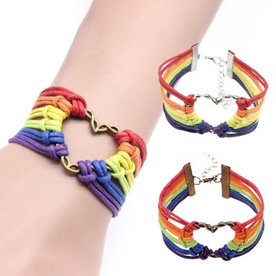 Pulsera de Amor para Hombres y Mujeres Pulsera Tejida a Mano con Inicial Corazón Joyería Pulsera Camarada Pulsera de Pareja Bzracelet