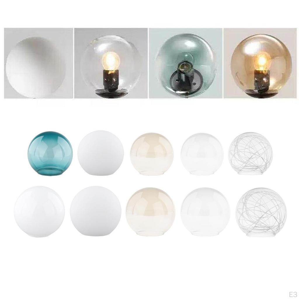 Globe Lamp Shade Multiple Specifications Lighting Fixture Replacement 2.56-2.76inch Fitter Opening