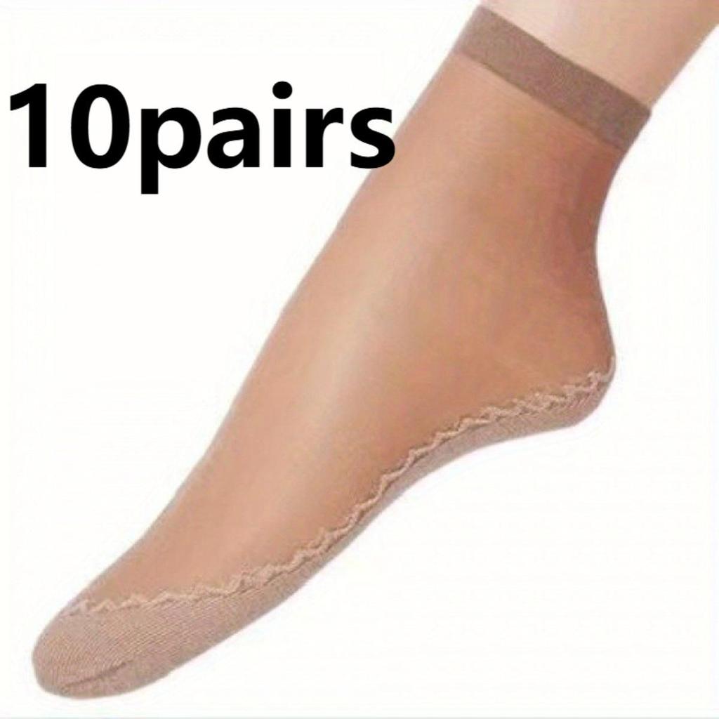 Ice Breathable Socks - Pantyhose, Women's Socks, Spring/Summer/Autumn, Sweat Absorbing and Anti Slip Bottom, Anti Hook Silk Medium Thin Version
