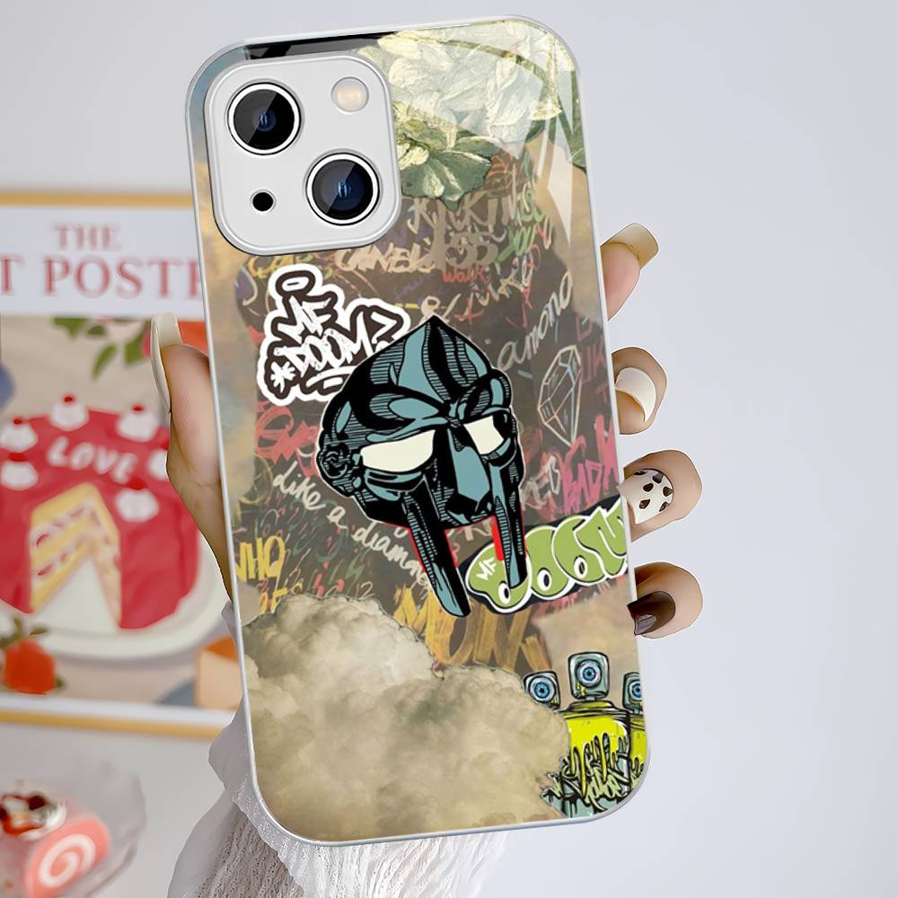 MF-DOOM Rapper Tempered Glass For Iphone 14 13 12 11 Pro Mini XS MAX 14Plus X XS XR Fundas