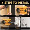 Adjustable Bushing Ball Lock Hole Opener Yellow/Blue/Red/Orange PP and Carbon Steel Door Lock Installation Kit Durable