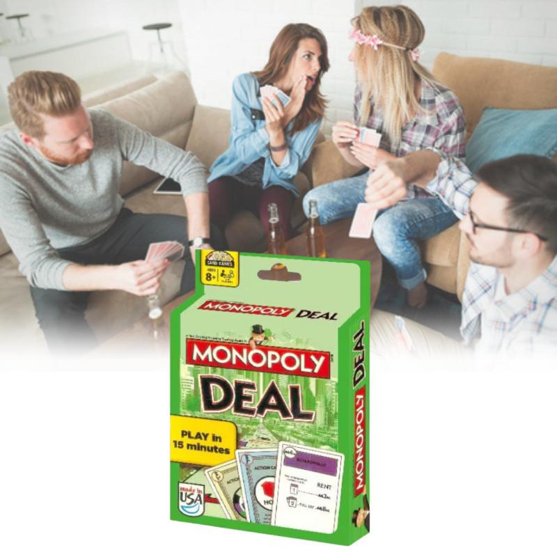 Monopoly Deal Card Game Family Classic With Fast Dealing And Fun Strategy Play