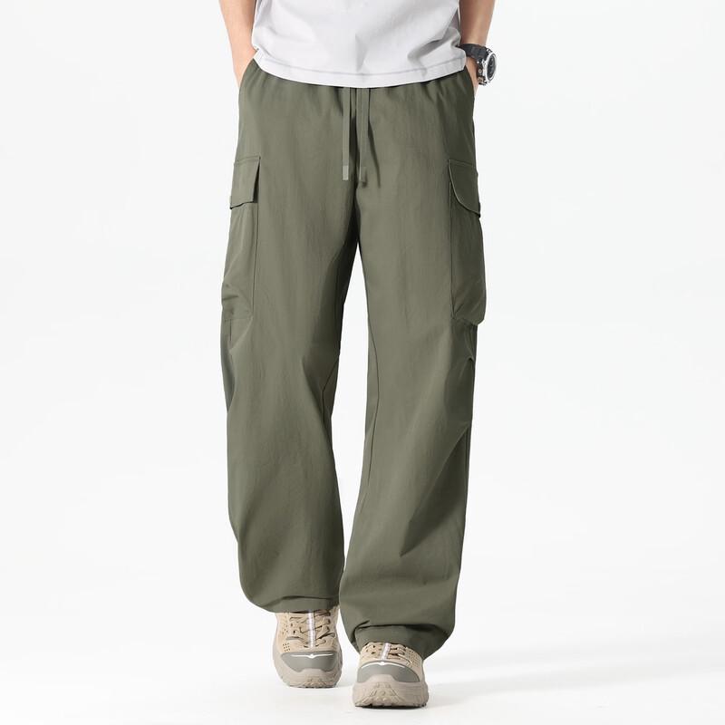 Fingercroxx Men's Japanese Style Utility Cargo Pants