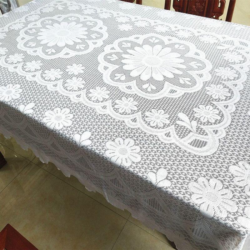 

Special Offer Vintage Lace Sofa Towel Universal Tablecloth Pure White 175*135cm (pattern random)
