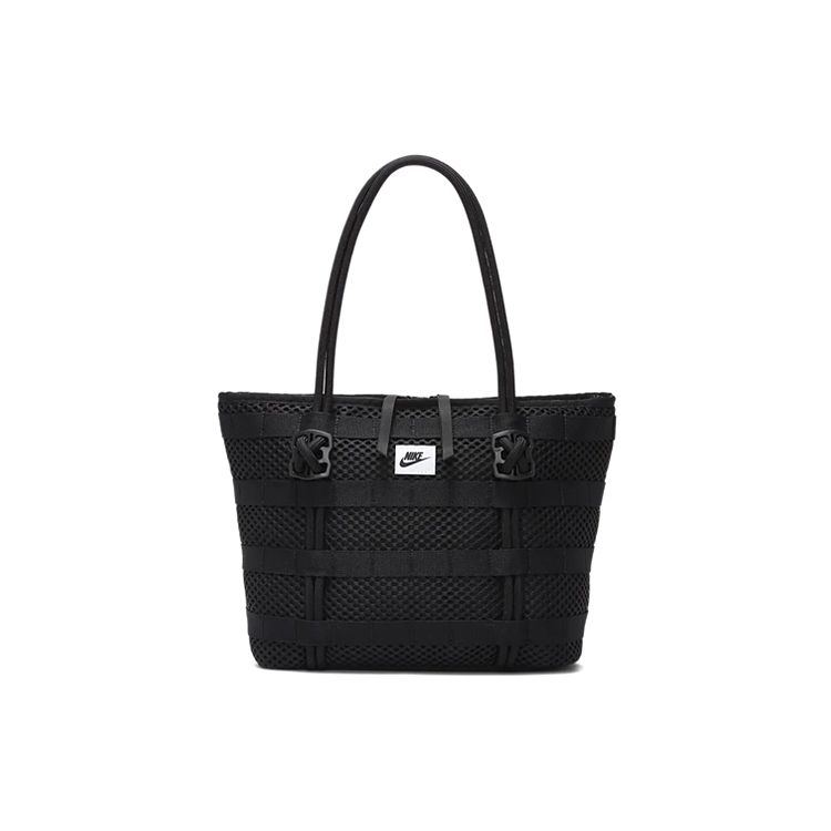 

Nike Air Tote Bag Large Capacity Polyester Shopping Shoulder Handbag Unisex Tote Bags Black CU2607-010 Pure Black