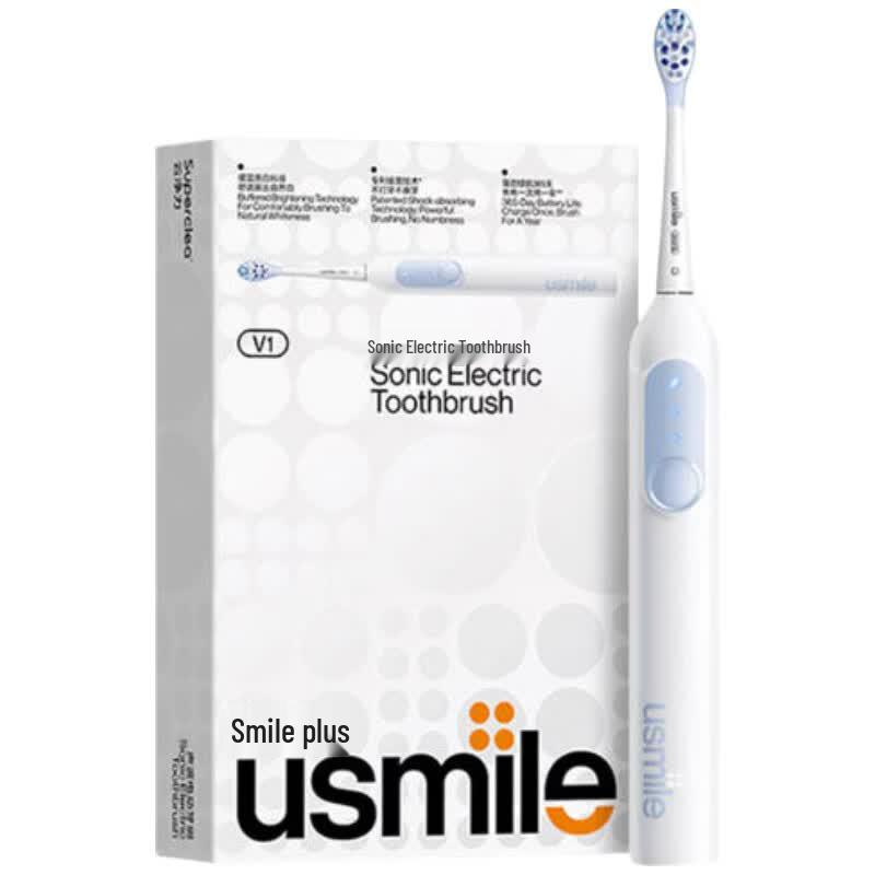 usmile V1 Взрослая звуковая электрическая зубная щетка, штепсель CN (адаптер в комплекте)