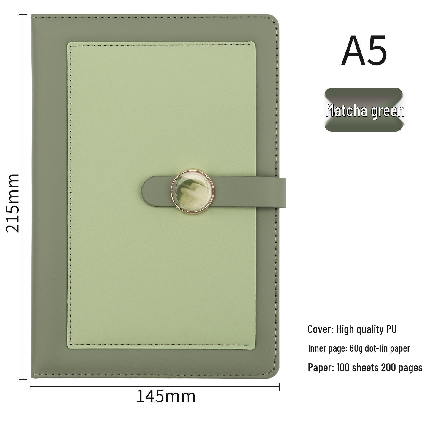 A5 Leather Cover Notebook Gift Set with Custom Logo A5
