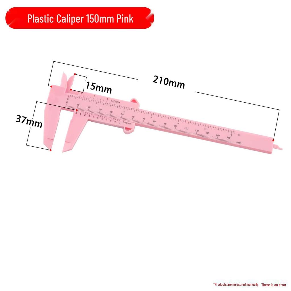 Mini Dual Scale Vernier Caliper 80-150mm for Jewelry and Wenwan, Plastic Measuring Tool