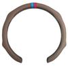 Universal 38cm Steering Wheel Cover BMW Sport Style Nappa Leather Anti-Slip Sweat Absorbent All Season