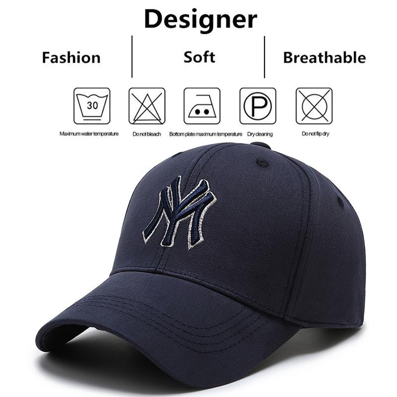 MY Letter Embroidery Hiphop Baseball Cap Snapback Hat Adult Sunshade Hat Unisex Adjustable Men Women Baseball Caps Cowboy Hat