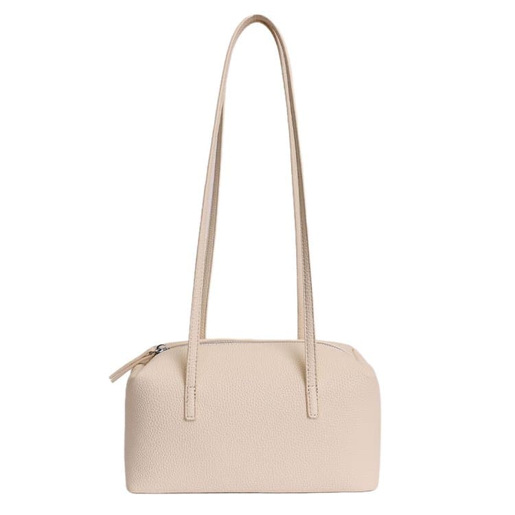

Soft leather long-handled armpit bag women s shoulder bag белый