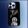 Orthodox Cross Icon Church Phone Case For iPhone 16,15,14,13,12,11,Mini,Pro,E,MAX Blue Candy Matte Shockproof Cover