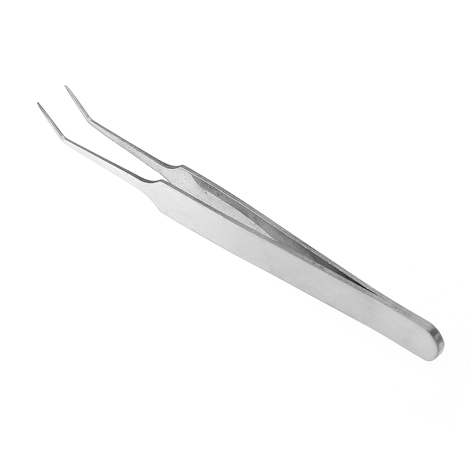 Roestvrij Staal   Meeëter Verwijderaar Pincet Schoonheidspincet Make-up Tool (Gehaakte Punt 8,7cm)