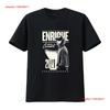 Enrique Iglesias 2021 Tour Miasta Koncertowe Dwustronna Czarna Koszulka Koncertowa Muzyczna Rozmiar Średni vintage Spłowiała