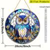 2D Flat Acrylic Owl Decoration, No Battery/power Required, Unique Indoor/outdoor Decoration, Multi-purpose Traditional Style, Wall Mounted