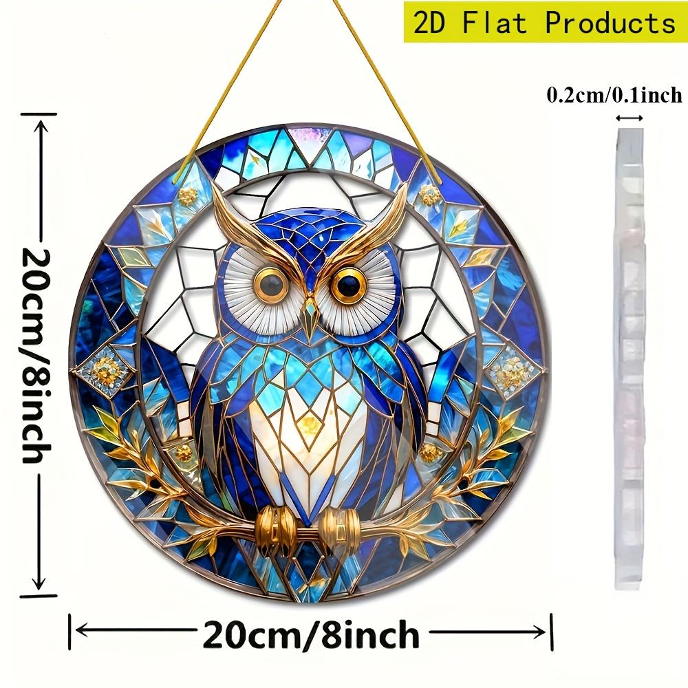 2D Flat Acrylic Owl Decoration, No Battery/power Required, Unique Indoor/outdoor Decoration, Multi-purpose Traditional Style, Wall Mounted