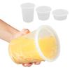 10 Unidades Recipientes para Armazenamento de Alimentos com Tampas à Prova de Vazamento Recipientes para Sopa Sem BPA Microondas Freezer Lava-louças Recipientes para Preparo de Refeições