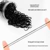 Women's Thickened Black Elastic Hair Ties - Durable, High-Elasticity Rubber Bands for Adult Hairstyles