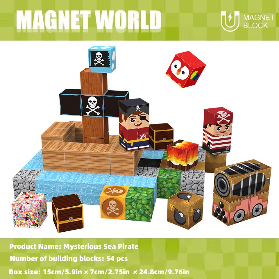 Magnetic Building Blocks Toy Building Blocks Full Set Of Children'S Diy Assembly Toy Building Blocks Table Building Games June 1