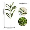 10pcs Photography Props With Olive Fruit Artificial Olive Branch Elegant Handmade Artificial Leaf Green 27cm Fake Plants Office