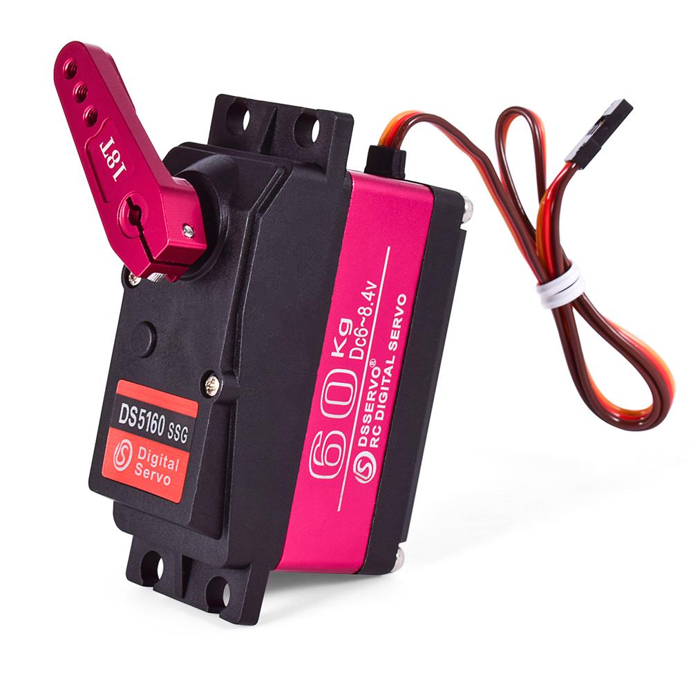 DS5160 Digital Steering Gear 60KG High Torque DS5180 Steering Gear Remote Control Car To Large PTZ Mechanical Arm