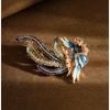 New Alloy Brooch High-end Niche Women's Peony High-end Pin Coat Suit High-end Versatile Brooch