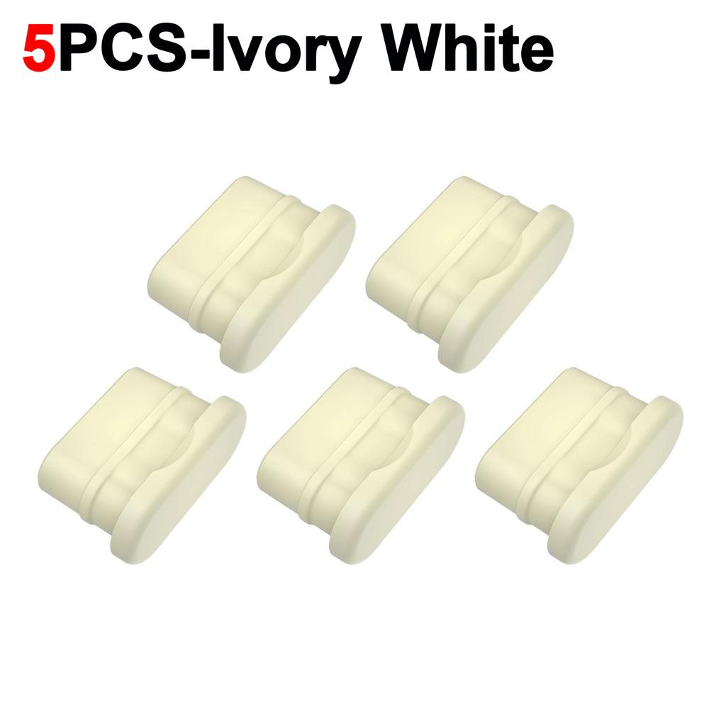 Universal Type-C Dust Plug Soft Silicone Anti-dust Charging Ports Protectors USB C Dust Cover for IPhone Samsung Laptop Google