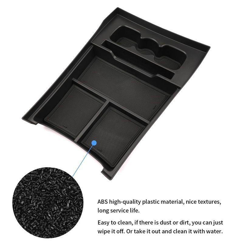 Powerful Center Console Organizer Lower Storage Box Organizer For Rivian R1T R1S   Spare Parts Accessories Parts