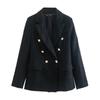 Cross-Border Autumn New Style Women's European and American Style Double-Breasted Fashionable Casual Loose Blazer Women Coat