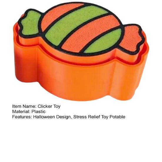 Halloween Fidget Clicker Witch Hat Keyboard Clicker Skull Stress Relief Sensory Fidget Toy for Office Workers Travel or Classroom Use