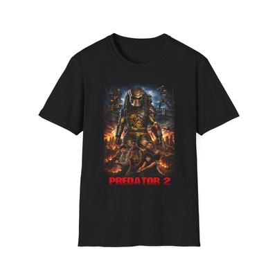 Predator 2 Movie Poster T-Shirt | Sci-Fi Horror | 1990 Film Design