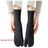 Thin Split Toe Sock Solid Color Mid-Calf Socks Japanese Style Tabi Toe Socks  Girls