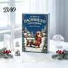 Christmas Tree Decorations 24 Days Dachshund Advent Calendar with Acrylic Pendants, Countdown for Gift Box Set Holiday Decorations, Cute Hanging