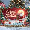 Merry Christmas Banner Gold Decorations Christmas Banner Winter Banner Festive For Mall Decoration Festive Decoration Christmas