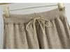 Women's Trendy Two-Piece Set: Drawstring Fake Two-Piece Sweater & Wide-Leg Pants - Long-Sleeved Knitwear for Spring & Autumn