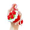 Handmade Crochet Flower Keychains Purse Bag Accessories Key Charm Car Keyrings Valentines Gift Bouquet Keychain Women