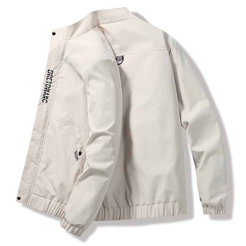 

Куртка мужская демисезонная с воротником-стойкой, новая, молодежная, в корейском стиле, повседневная, универсальная, для улицы M хаки