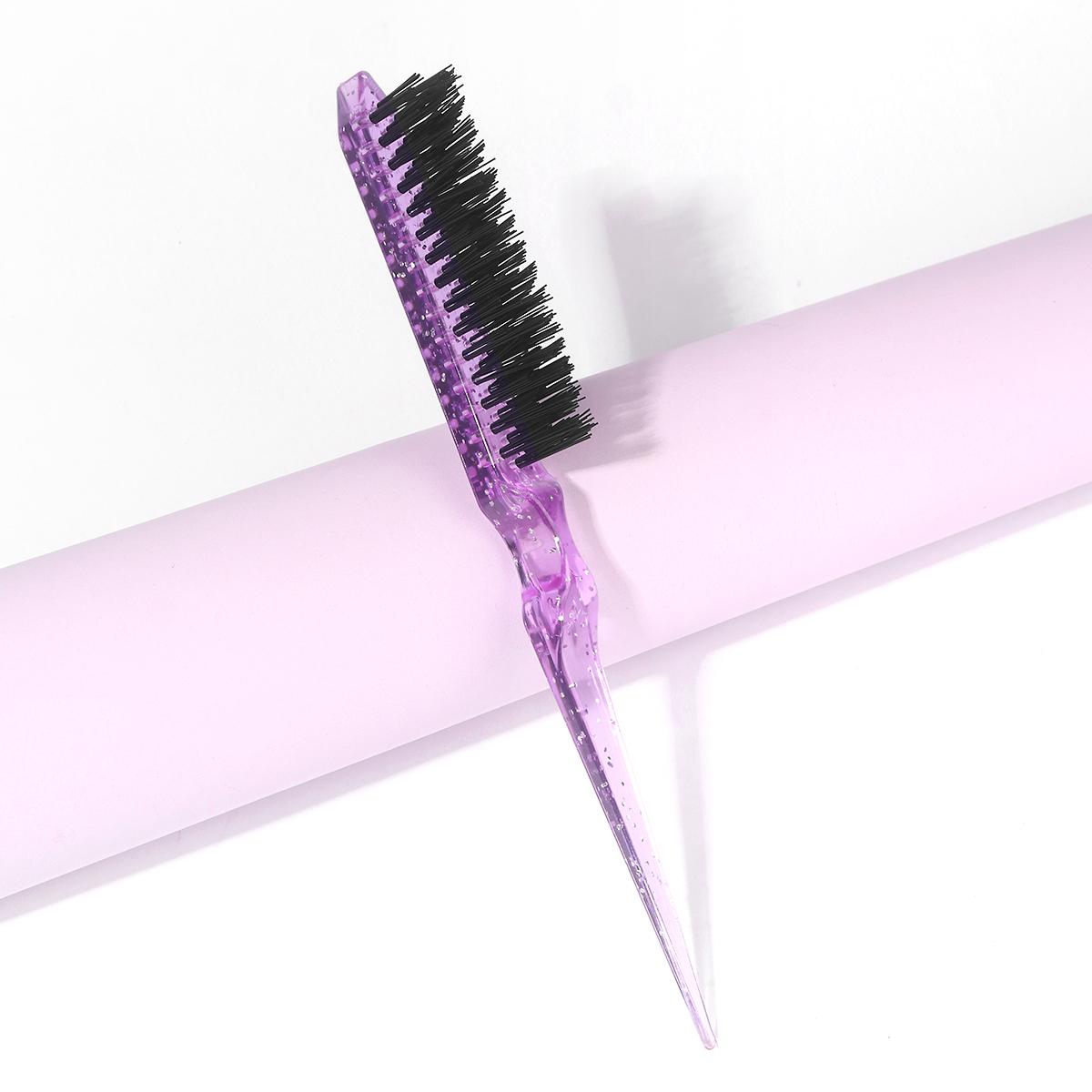 

1pcs Professional Hair Brush Comb Back Comb Hair Brush Fine Line Styling Tool Hard Hair Brush Barber Accessories фіолетовий