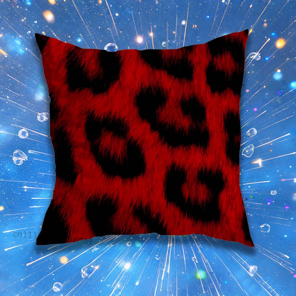 For Leopard print Pillow Case For Home Bedroom Car Office Decoration Living Room Sofa Cushion Cover Suitable