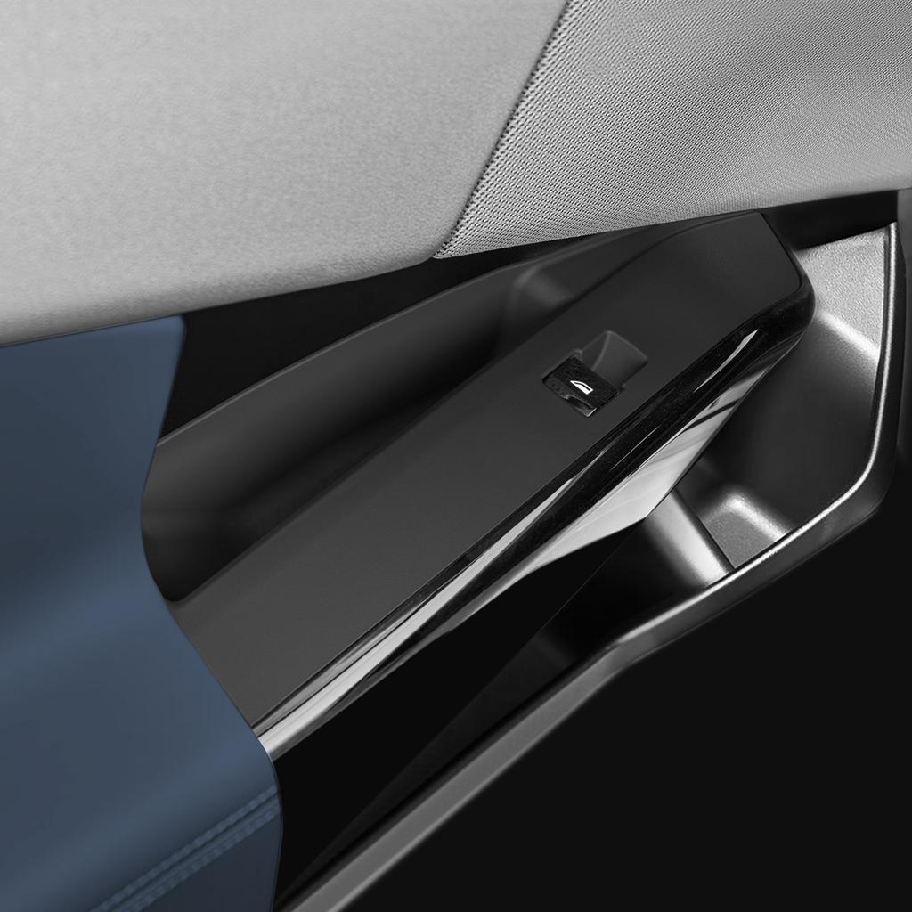 4Pcs for BMW X3 2025 2026 Car Front Rear Door Handle Storage Box Gate Groove Tray Organizer Silicone Interior Accessories Black