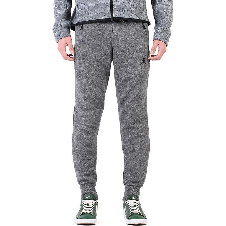Jordan Knitted Sweatpants Men's Gray Moderate Cuffed Pants 809475-060