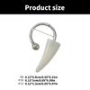 Resin Punk Fangs Lip Rings C Shaped Horseshoe Barbell for Halloween Exaggerated Body Piercing Jewelry Lip Ornament